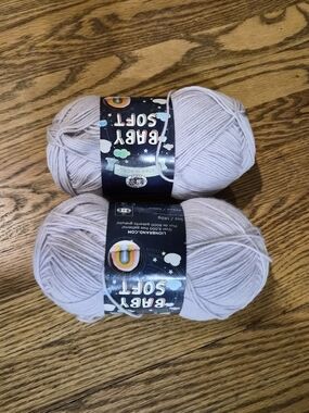 Baby Soft Yarn - Light Lavender (2 Skeins)